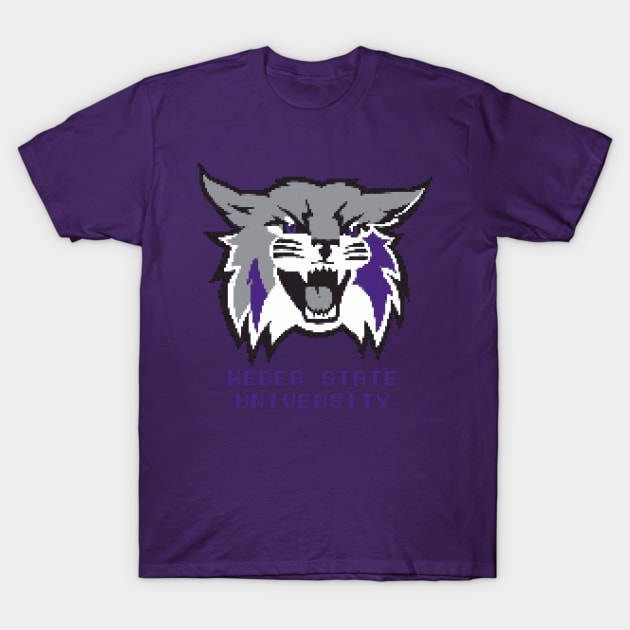 Weber State Mascot 8-bit T-Shirt by kablamo